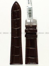 Pasek skórzany do zegarka - Morellato A01X3395656032CR24 - 24 mm brązowy