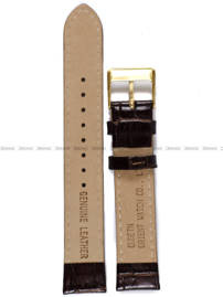 Pasek skórzany do zegarka - Orient UDETNAC - 17 mm brązowy