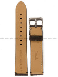 Pasek skórzany do zegarka - Tekla PT12.20.2 - 20 mm brązowy