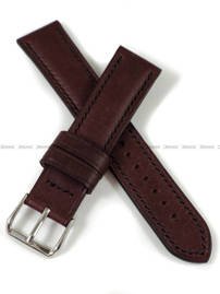 Pasek skórzany ręcznie robiony A. Kucharski Leather - Conceria Puccini Uragano - burgundy/black 20 mm