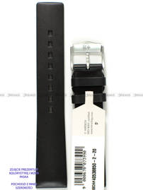 Pasek z naturalnego kauczuku do zegarka - Hirsch Pure 40418850-2-18 M - 18 mm